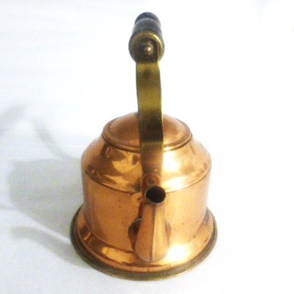 Unmarked COPPER TEA KETTLE Teapot Copper Tea Pot Vintage Teapot Vintage Kettle - Picture 4 of 8